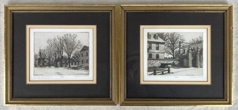Williamsburg VA Etchings by Leonard H. Mersky (1 of 13)