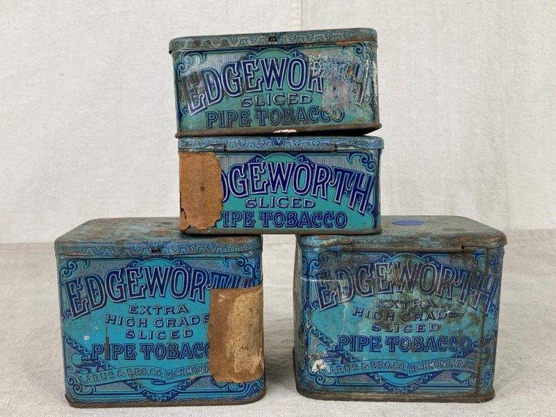 Vintage Edgeworth Pipe Tobacco Advertisement Tins (1 of 9)