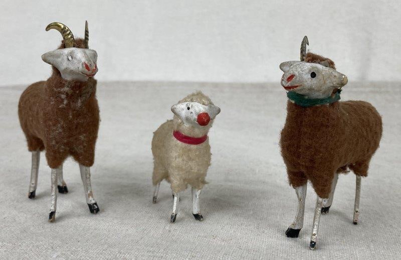 Antique German Ram and Sheep Figures (1 of 7)