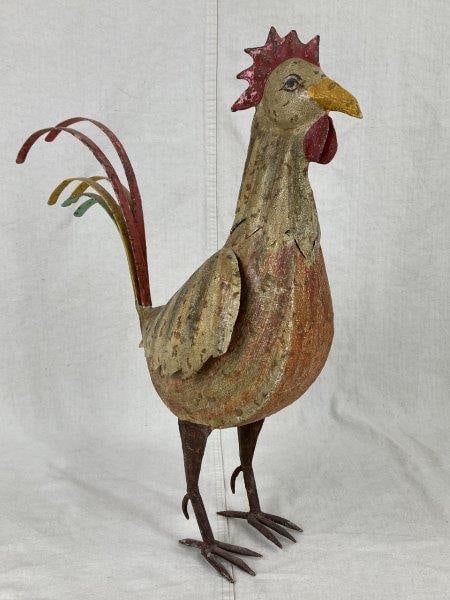 Hand-Painted Metal Rooster (1 of 5)