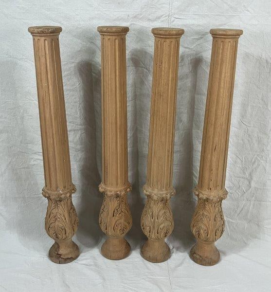Four Classical Style Wood Columns (1 of 6)