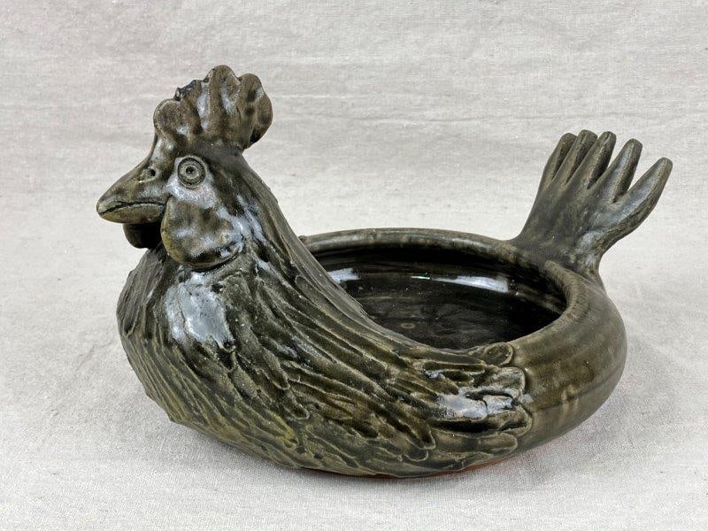 Meaders Folk Pottery Rooster Bowl (1 of 10)