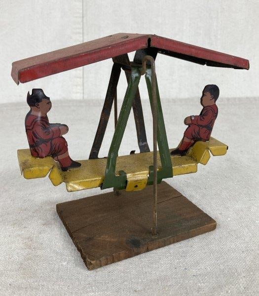 Early 20th Century Tin Litho Teeter-Totter (1 of 5)