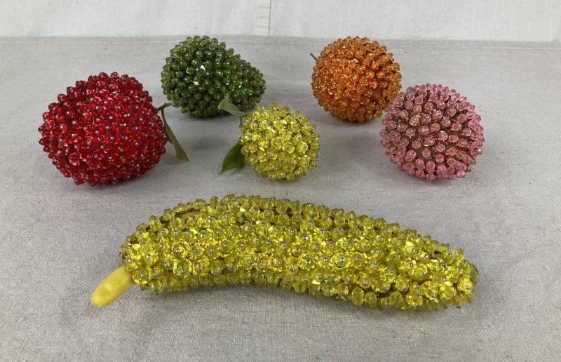 Mid-Century Modern Beaded Fruit (1 of 4)