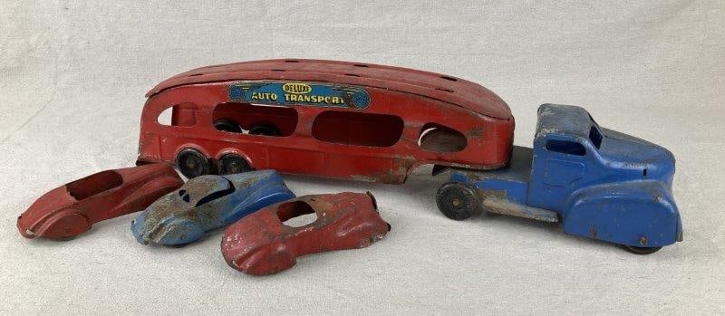 Marx Deluxe Auto Transport Car Carrier Truck Toy (1 of 13)