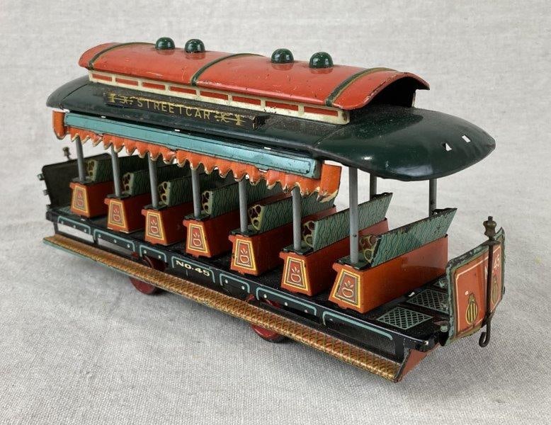 Alps Japan Tin Litho Friction Streetcar Toy (1 of 10)