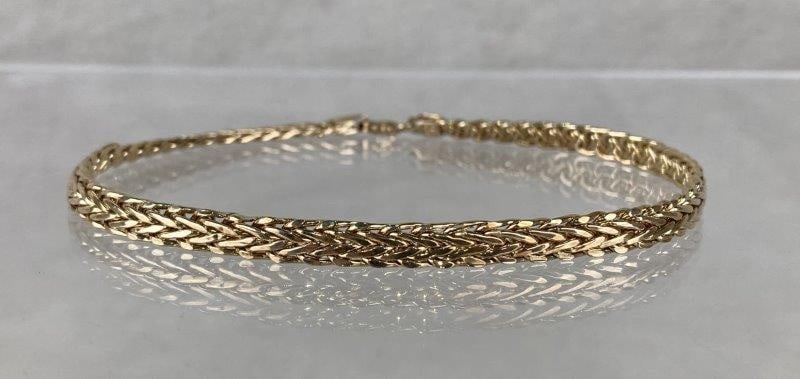 Sterling Silver Bracelet with Gold Vermeil (1 of 5)