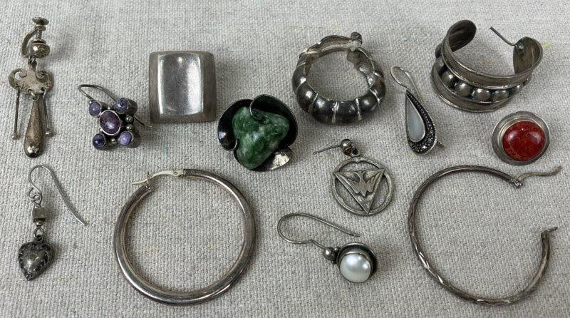 Artisan Sterling Silver Earring Piece Assortment (1 of 7)