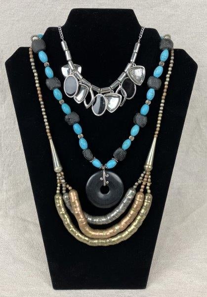 Three Statement Costume Jewelry Necklaces (1 of 4)