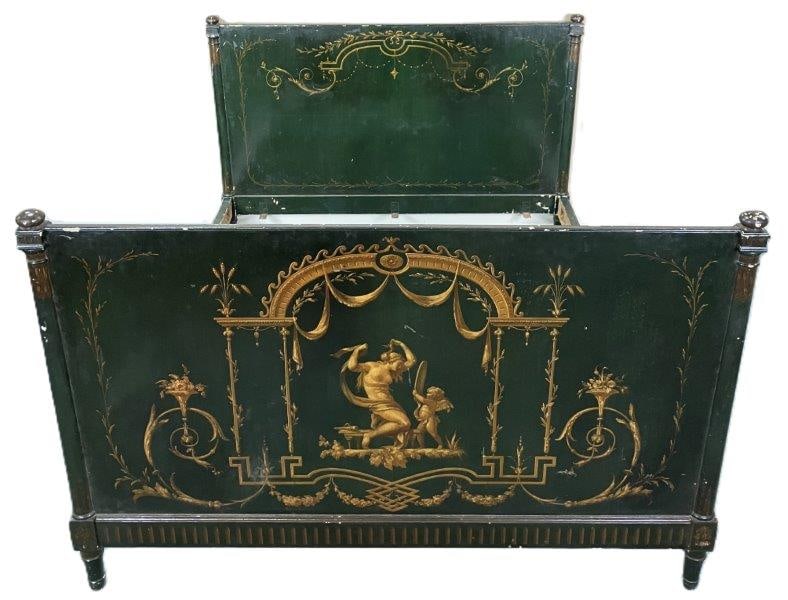 Louis XVI Polychromed Bed (1 of 20)
