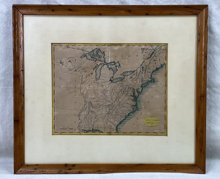 Mid- to Late-18th Century Map of the United States of America (1 of 6)