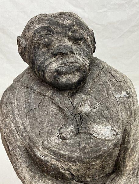 Large Folk Art Carving of an African American Woman (1 of 7)
