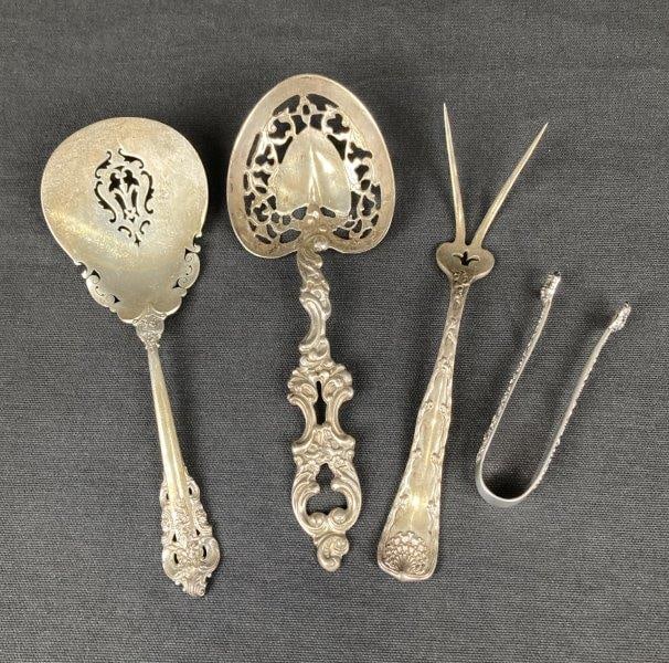 Four Sterling Silver Serving Pieces (1 of 7)