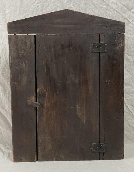 Small Painted Primitive Wall Cabinet (1 of 10)