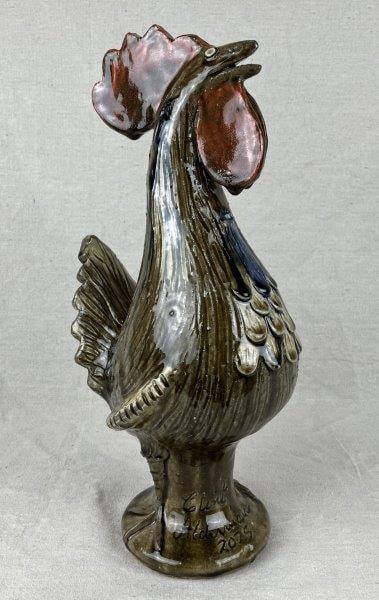 Folk Art Pottery Rooster, Clint Alderman (1 of 10)