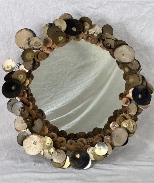 Mid-Century Modern Raindrop Mirror by Curtis Jere (1 of 4)