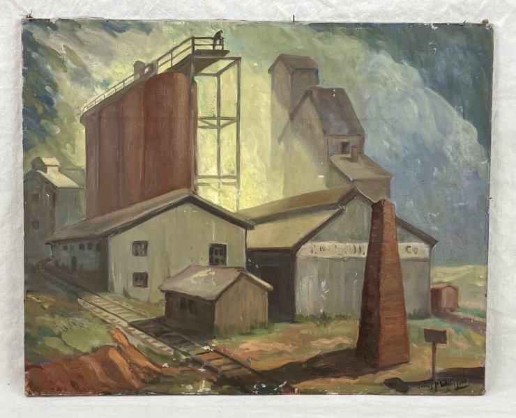 James Pearce Wharton Modern Country Landscape Oil Painting (1 of 8)