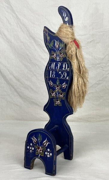 Folk Art Painted Yarn Winder, Dated 1859 (1 of 11)