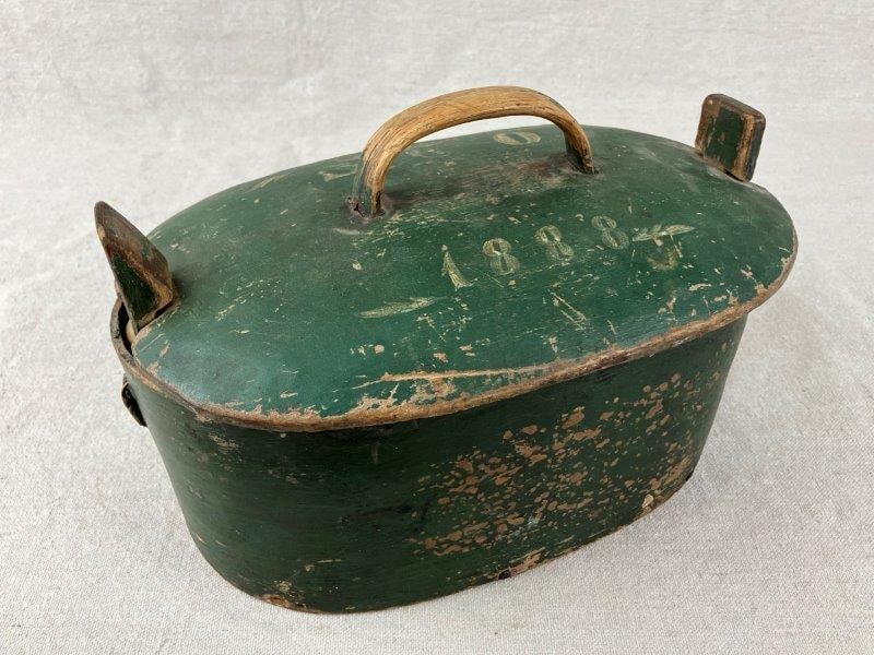 19th-Century Folk Art Painted Pantry Box (1 of 10)