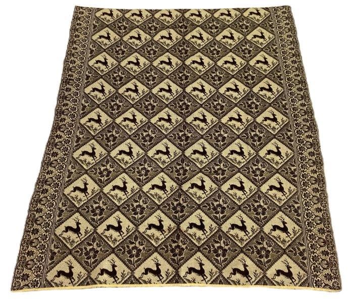 Fine 19th-Century Figural Jacquard Coverlet (1 of 10)