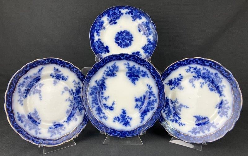 Four Flow Blue Plates (1 of 9)