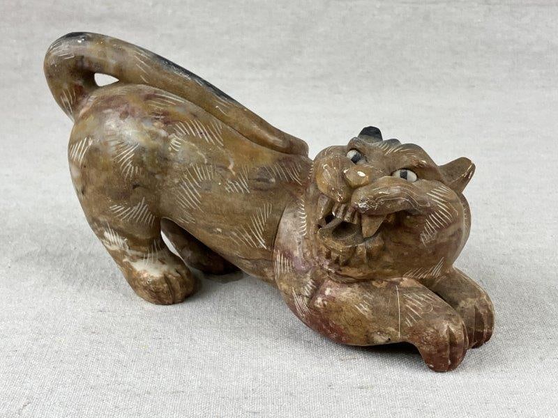 Chinese Tiger Soapstone Carving (1 of 7)