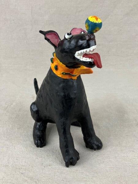 Julie Bomberger Bruno Folk Art Circus Dog (1 of 9)