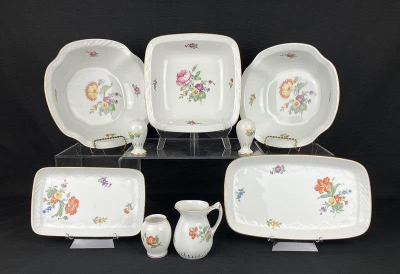 Nine Bing & Grøndahl “Saxon Flower” Porcelain China Pieces (1 of 20)