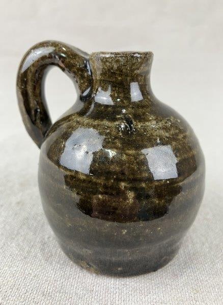 North Georgia Miniature Alkaline-Glazed Jug, Attributed to Cheever Meaders (1 of 8)