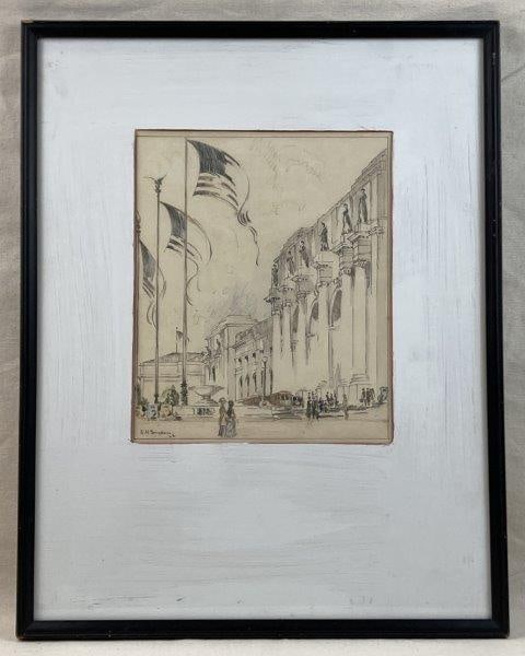 E. H. Suydam Drawing of Union Station Washington DC (1 of 8)