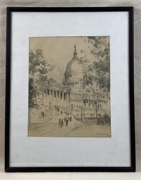 E. H. Suydam Drawing of the US Capitol Building (1 of 8)