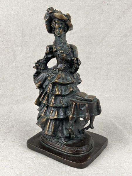 Bronze Sculpture of a 19th-Century Woman (1 of 7)