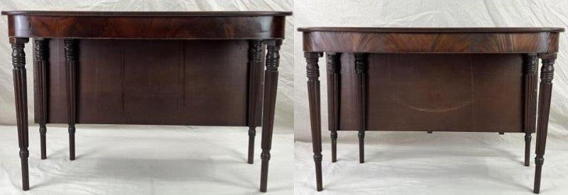 American Sheraton D-End Dining Table (1 of 14)