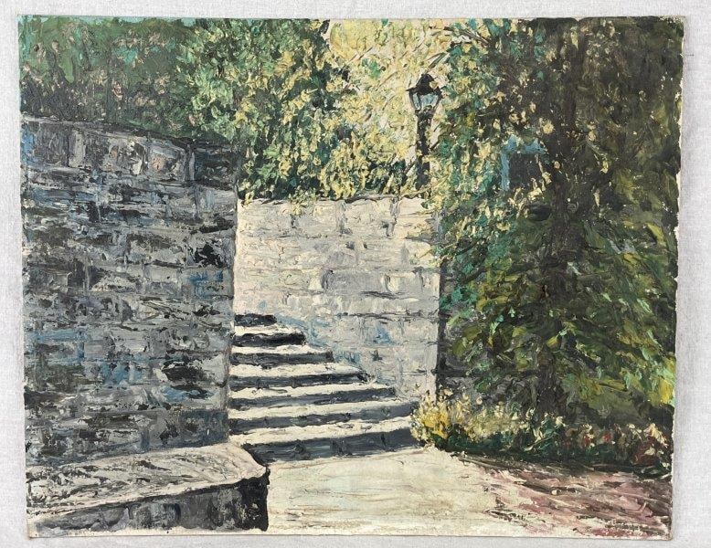 Park Landscape Oil Painting (1 of 5)