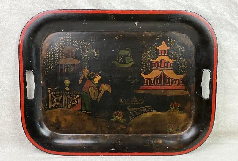 Chinoiserie Toleware Tray (1 of 6)