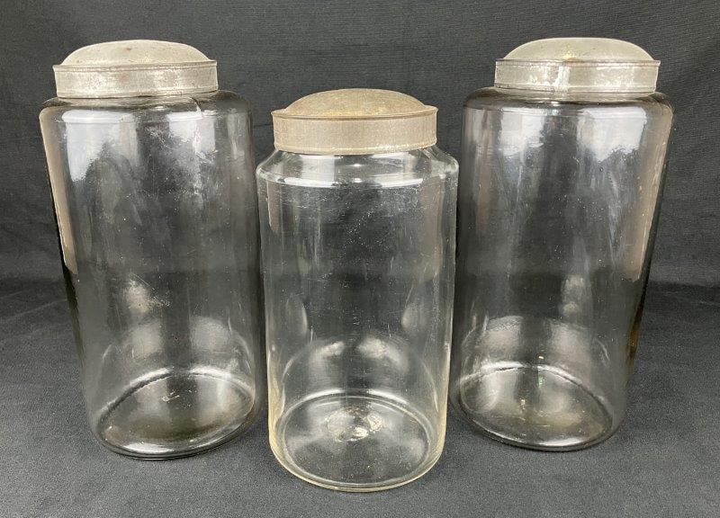Three Lidded Glass Storage Jars (1 of 10)