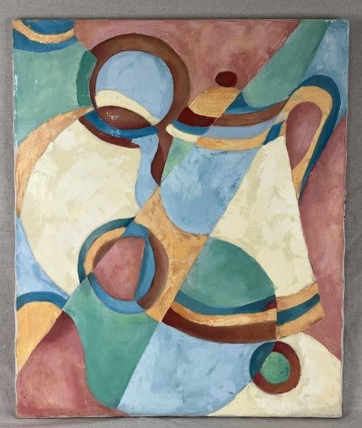Theo Sable Modern Abstract Geometric Oil Painting (1 of 8)