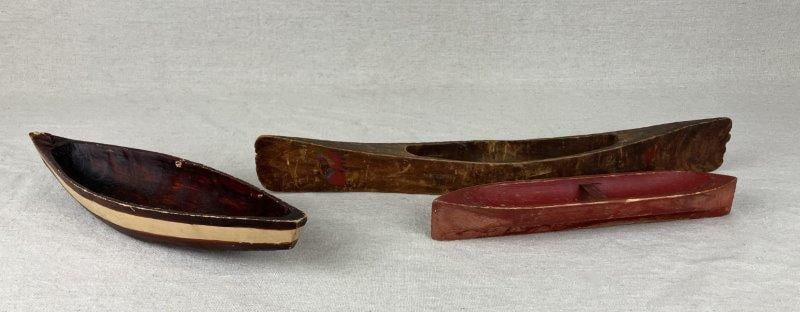 Folk Art Carved Canoes (1 of 20)