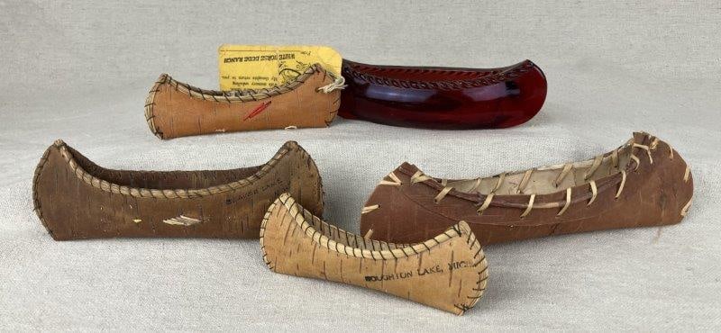 Folk Art Carved Canoes (1 of 18)