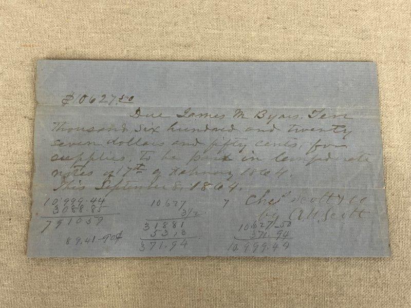 Civil War–Era Confederate Banking Record (1 of 3)