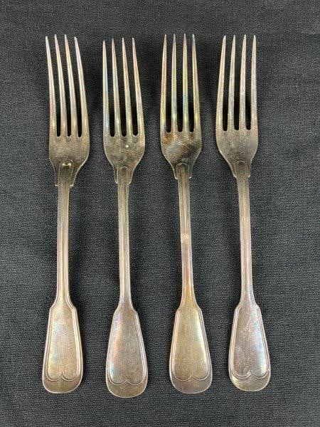 Four Silverplate Dinner Forks (1 of 6)