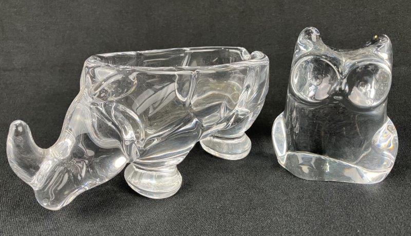 Two Glass Animal Sculptures: Orrefors and Art Vannes France (1 of 14)