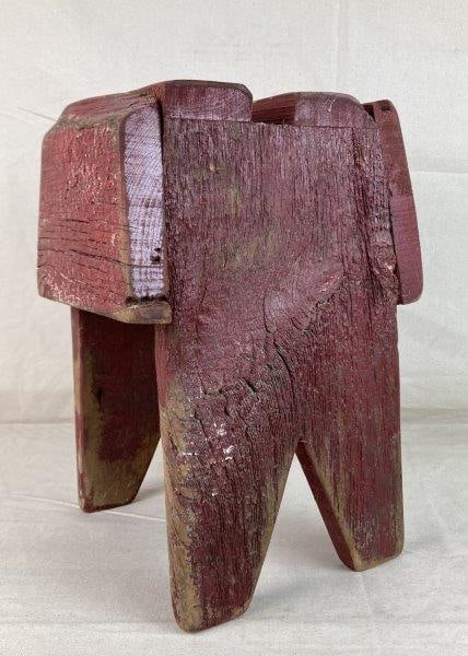 Primitive Wood Footstool (1 of 7)