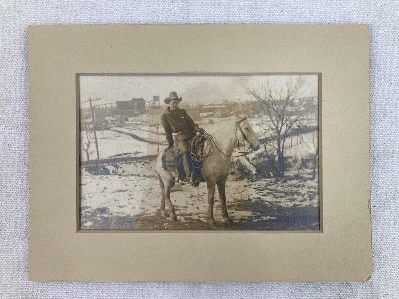 20th Century Photograph of Man on Horse (1 of 3)