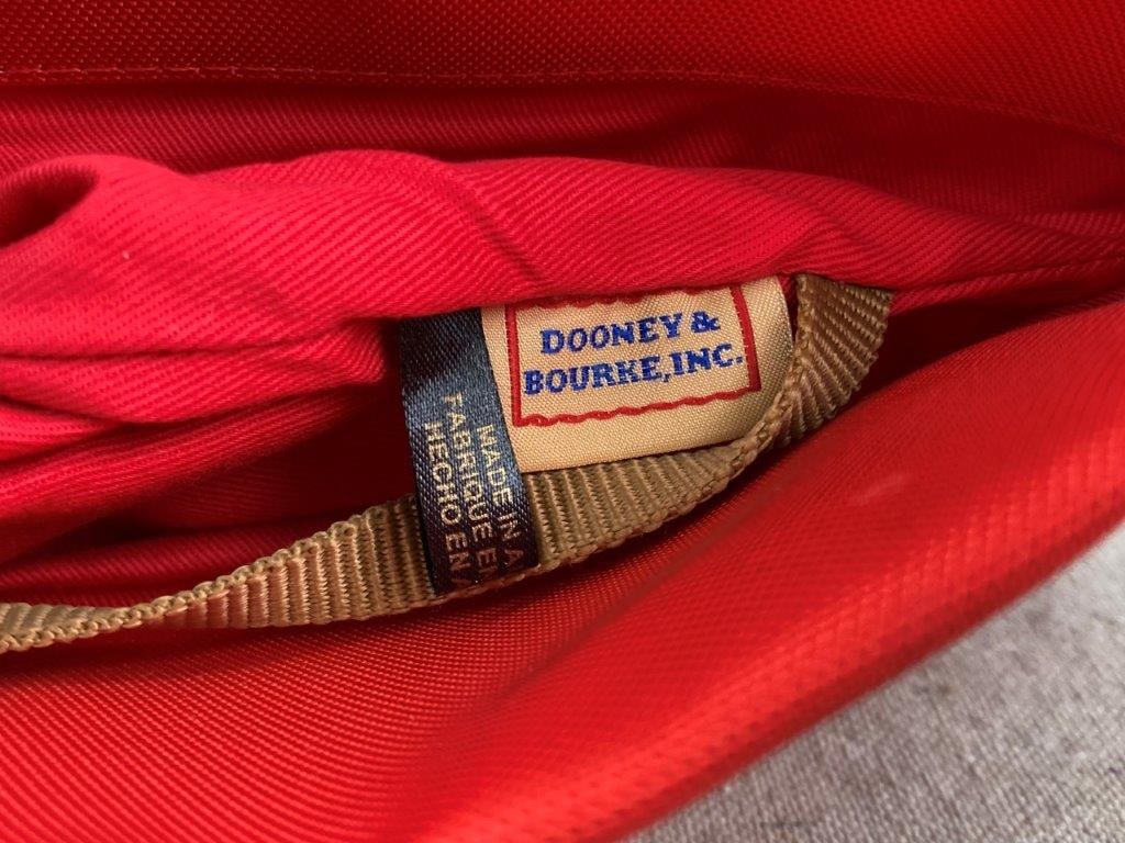 Dooney & Bourke Red Nylon Shopper Tote Bag - 12