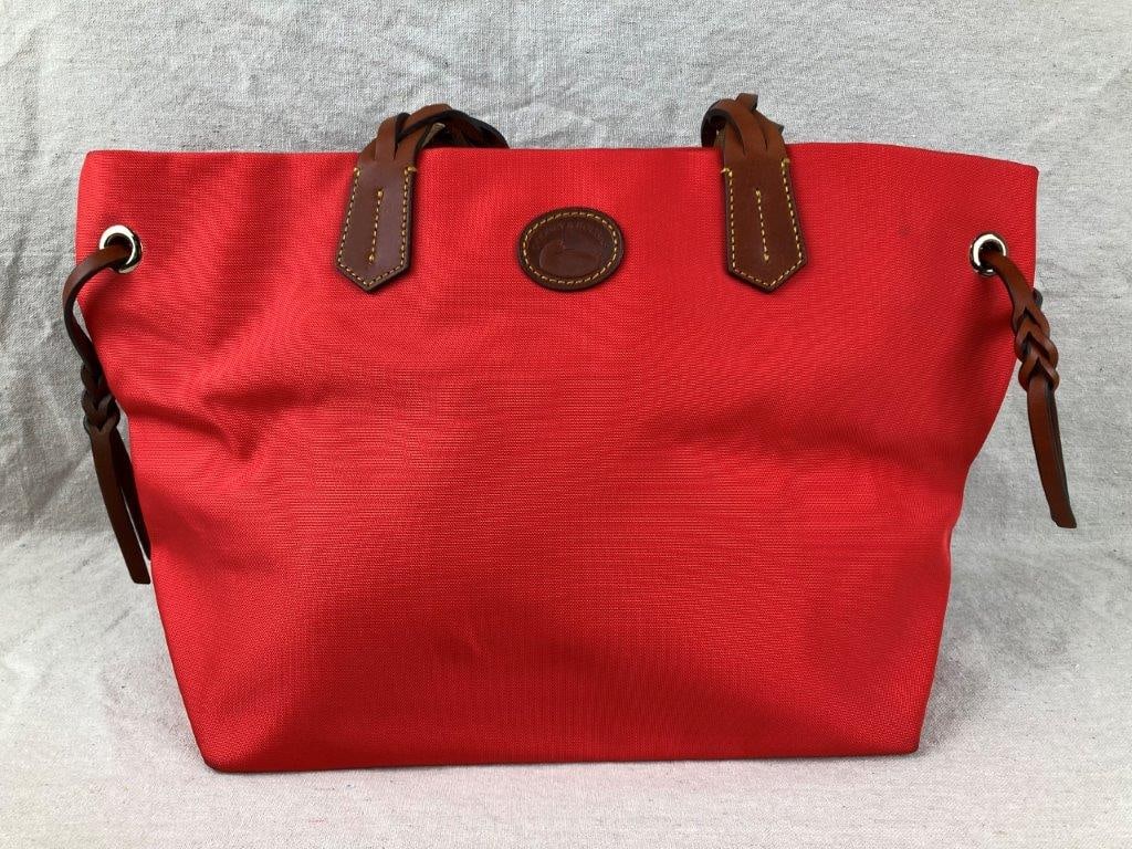 Dooney & Bourke Red Nylon Shopper Tote Bag (1 of 13)