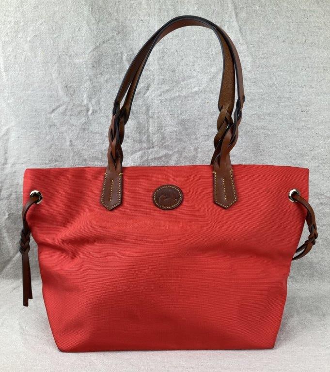 Dooney & Bourke Red Nylon Shopper Tote Bag - 3