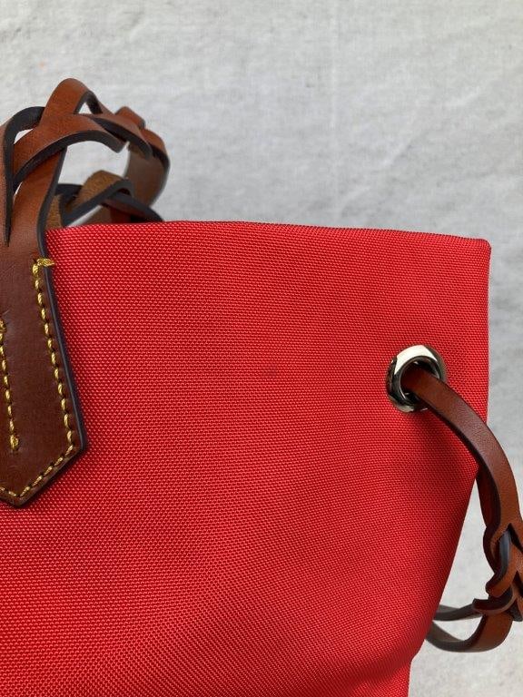 Dooney & Bourke Red Nylon Shopper Tote Bag - 8