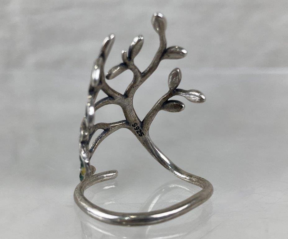 Sterling Silver Tree of Life Wrap Ring - 4