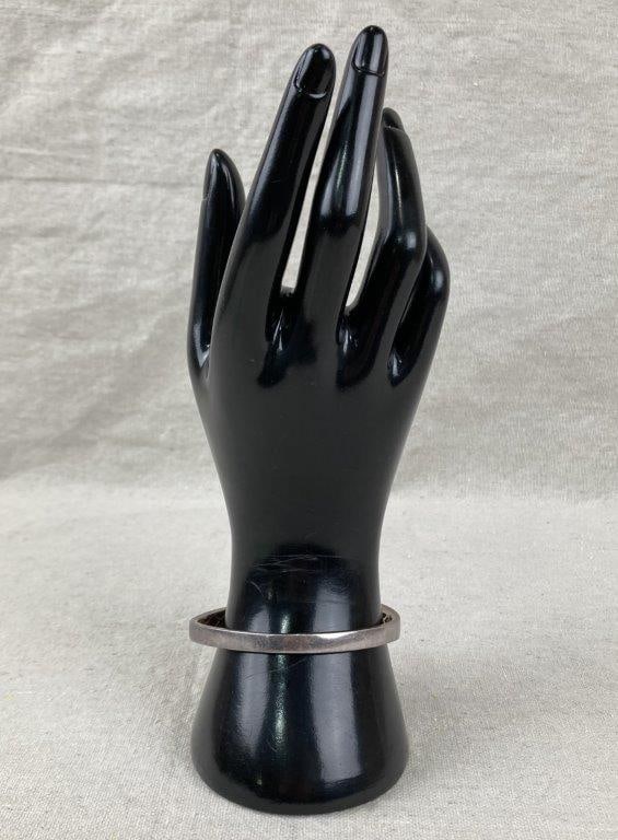 Sterling Silver and Peridot Cuff Bracelet - 6